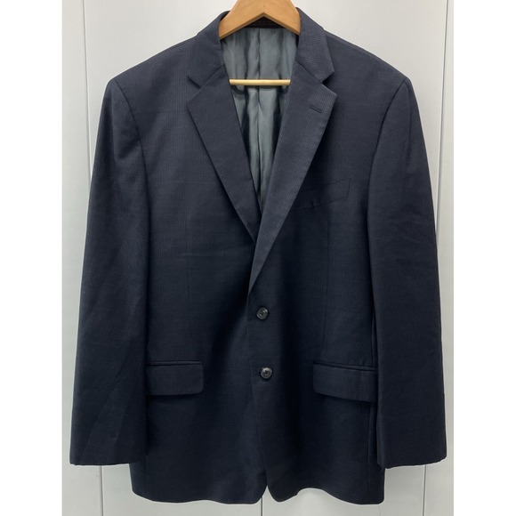 Jos A Bank Ermenegildo Zegna Trofeo Tailored Fit Blazer 42R Navy‎ Blue Wool